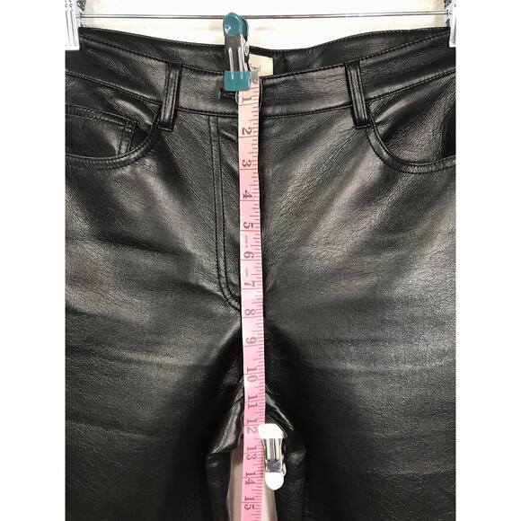 Wilfred Aritzia Melina Black Pants Straight Leg Smooth Sleek - Picture 10 of 12